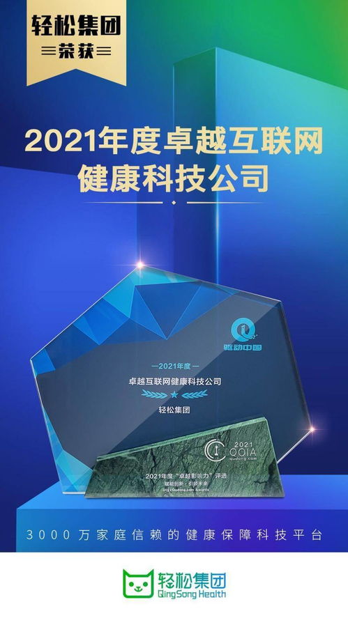 資訊 業(yè)務(wù)發(fā)展與社會(huì)責(zé)任雙行，輕松集團(tuán)當(dāng)選年度卓越互聯(lián)網(wǎng)健康科技公司